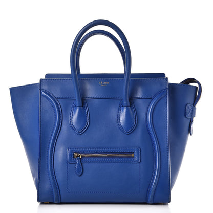 Celine Smooth Calfskin Mini Luggage Royal Blue 1 of 28