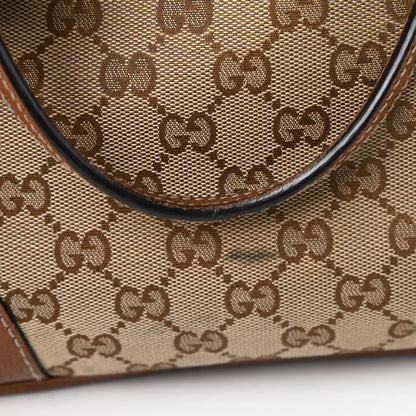 Gucci Monogram Medium Bree Zippered Tote Beige Tabacco 14 of 14