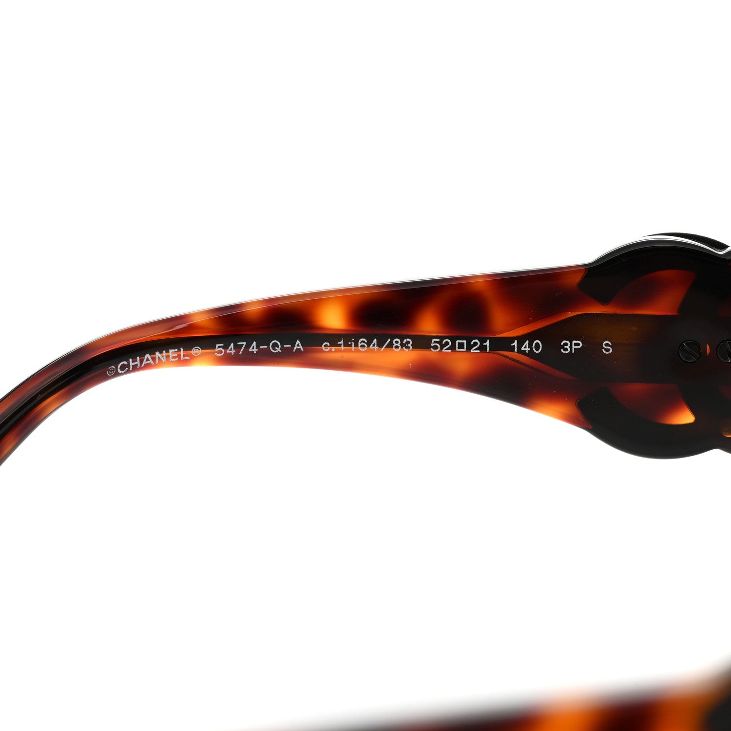 Chanel Acetate Calfskin Polarized Square Sunglasses 5474-Q Tortoise 6 of 8
