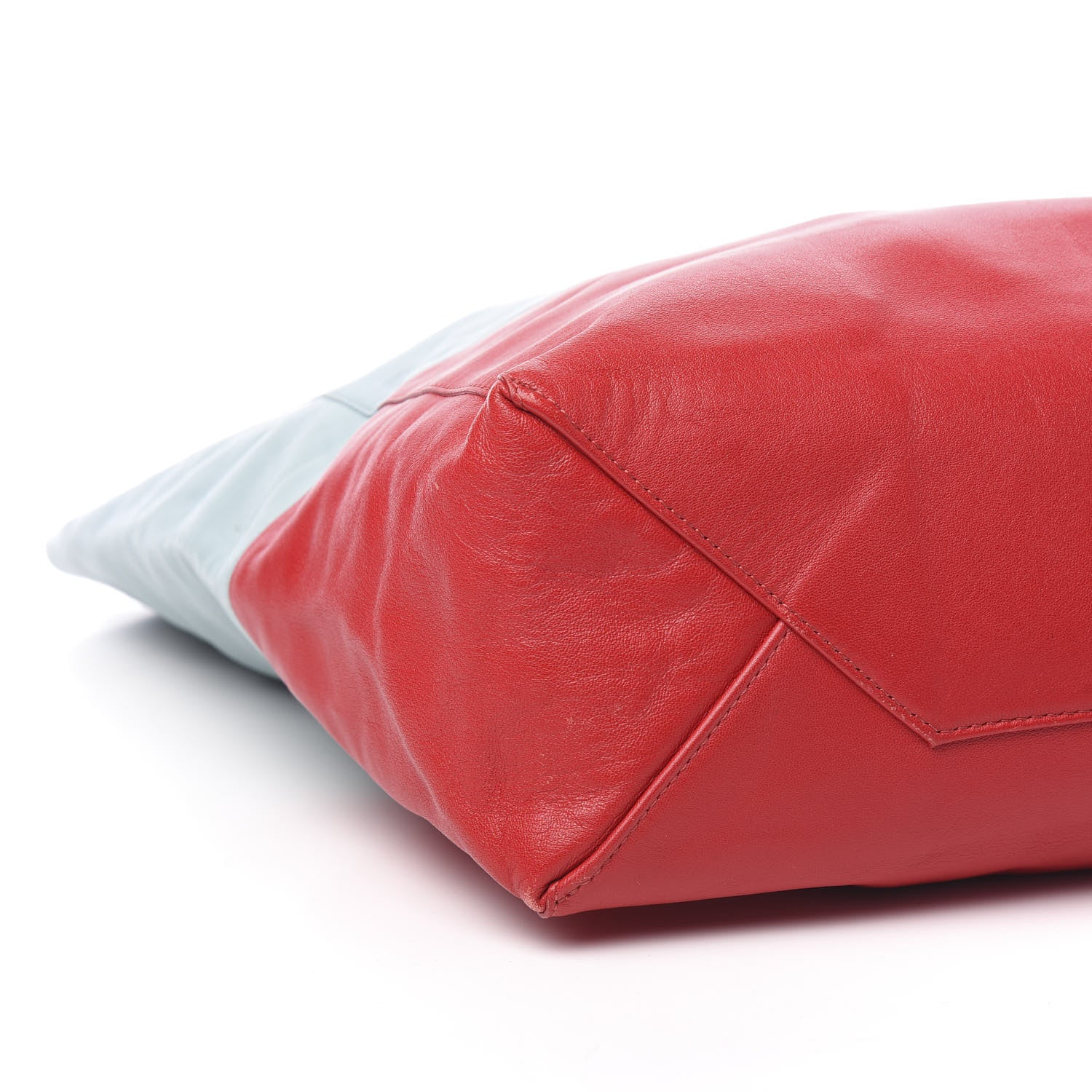 Celine Lambskin Vertical Bi-Cabas Glacier Red 6 of 9