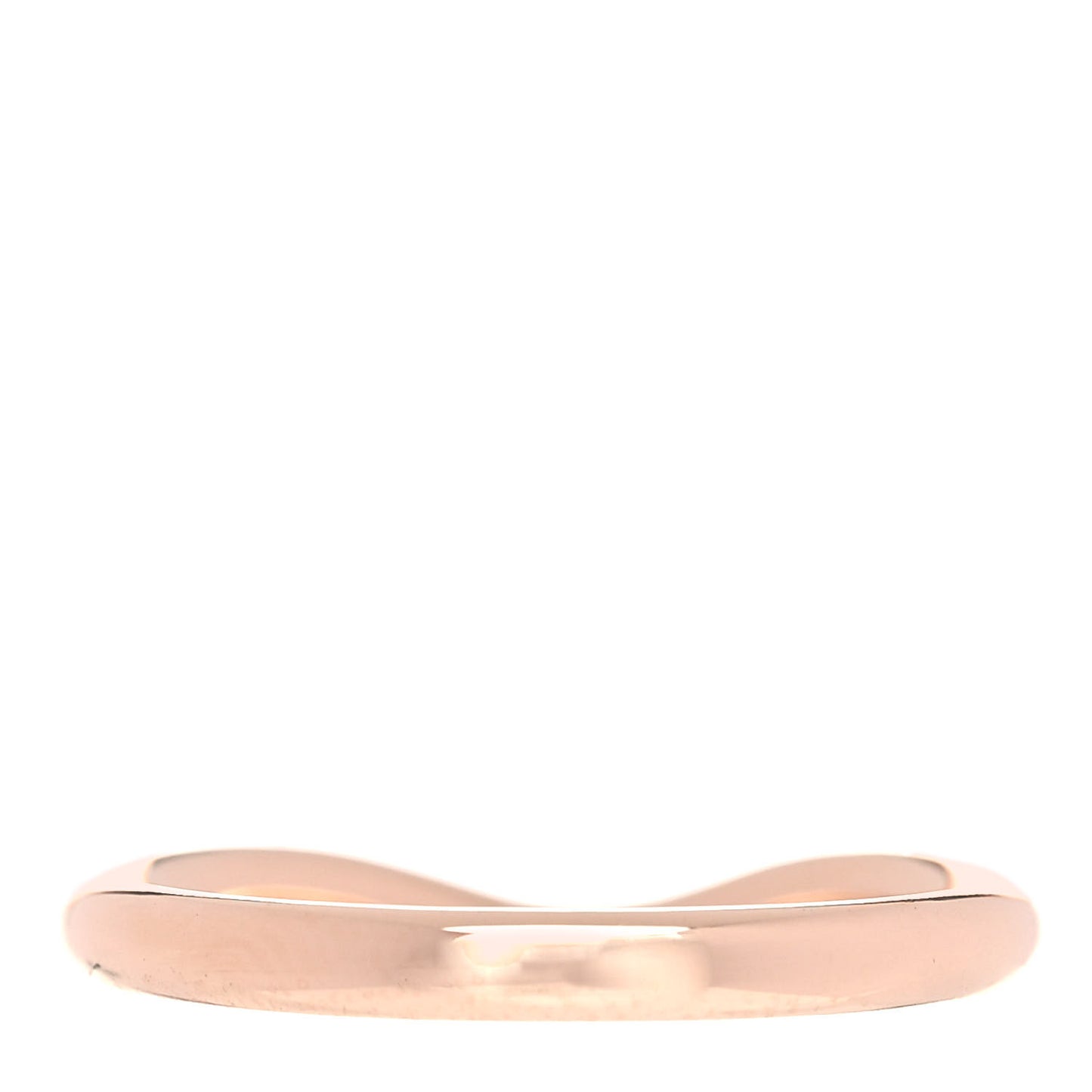 18K Rose Gold Diamond Elsa Peretti Wedding Band Ring 50 5.5