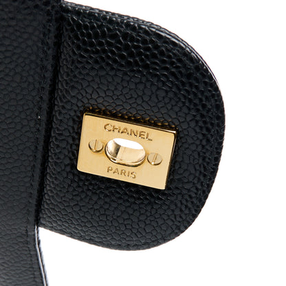Chanel Caviar Quilted Jumbo Double Flap Black 6 of 14