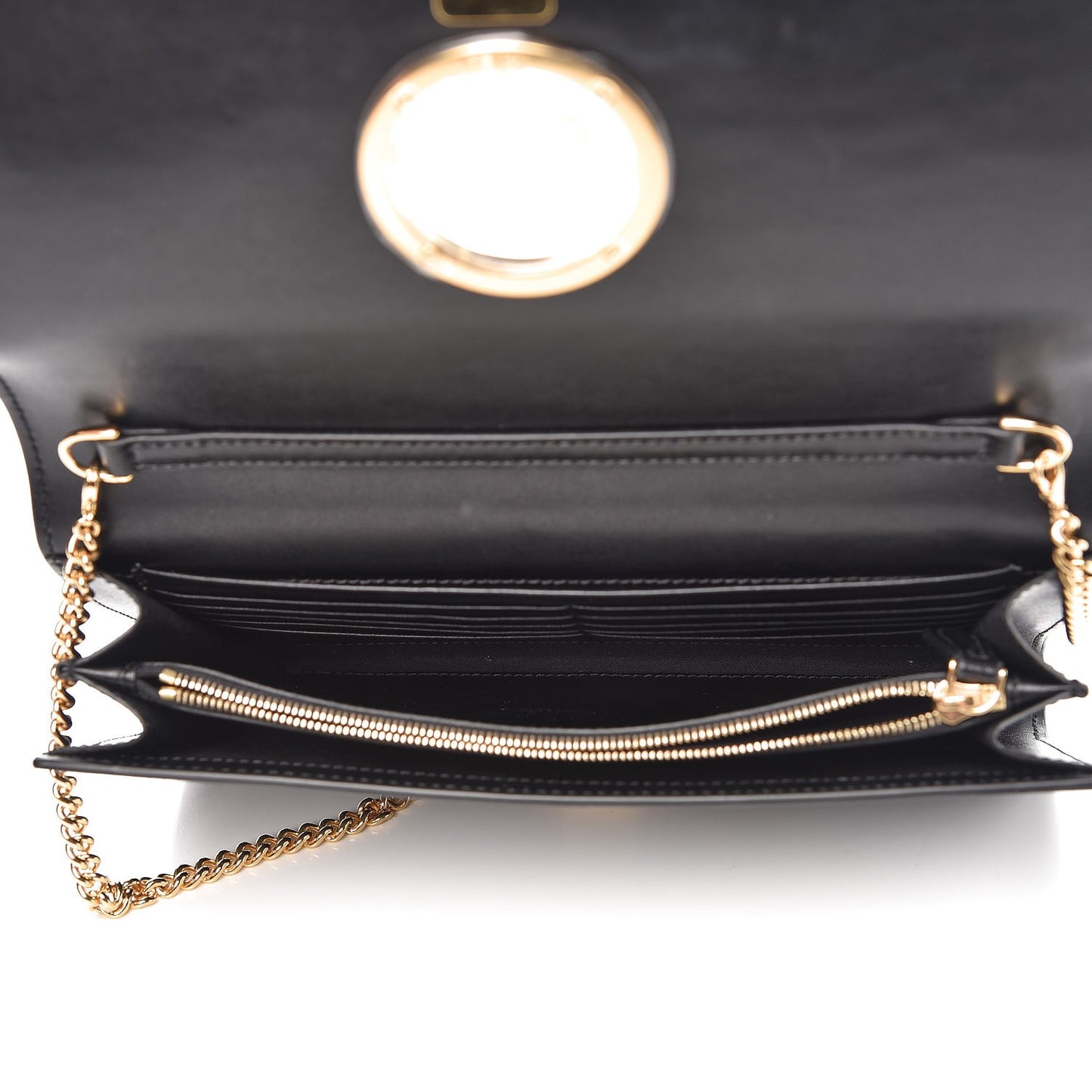 Vitello Liberty Lucido F is Fendi Wallet on Chain Black