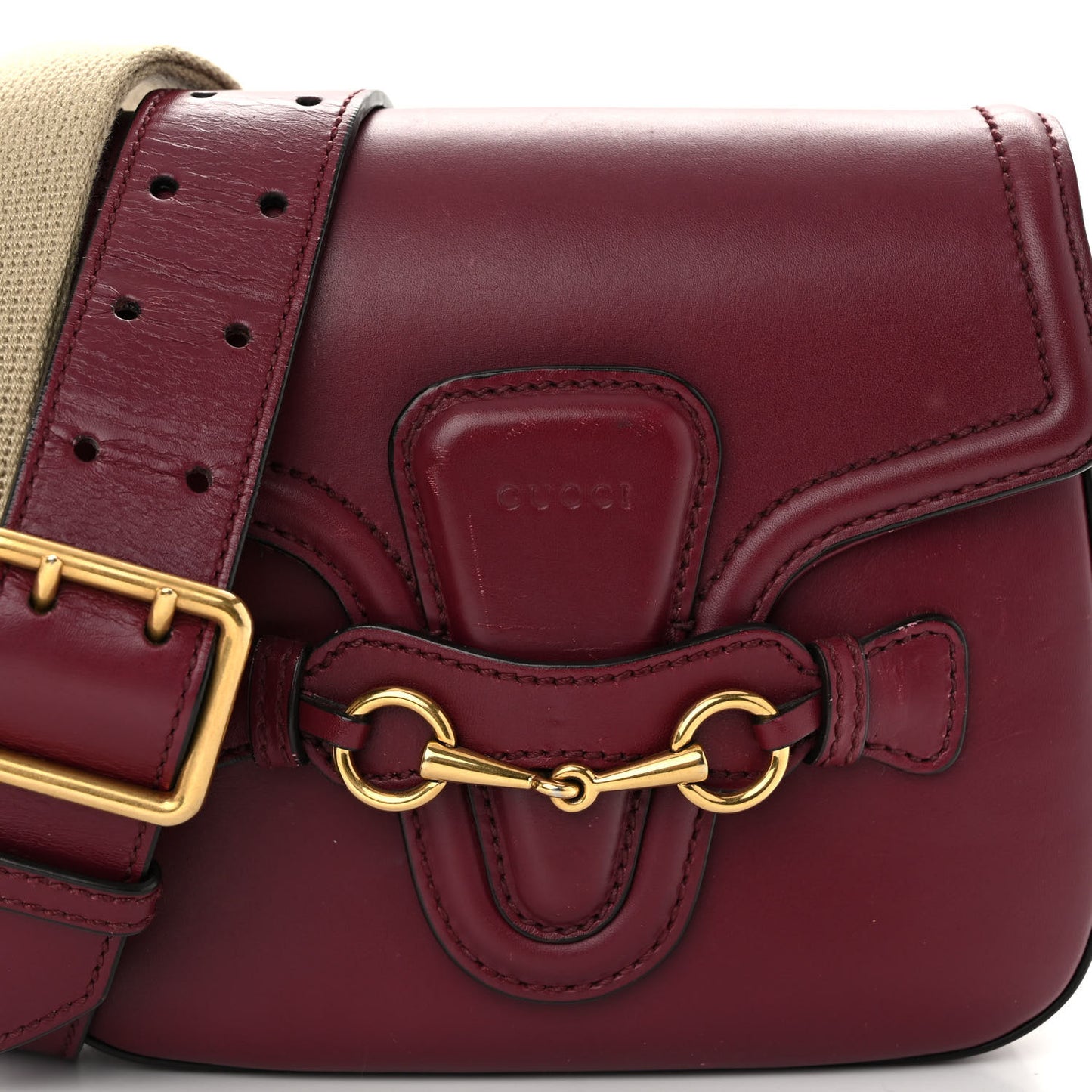 Ruinart Calfskin Small Lady Web Shoulder Bag Red