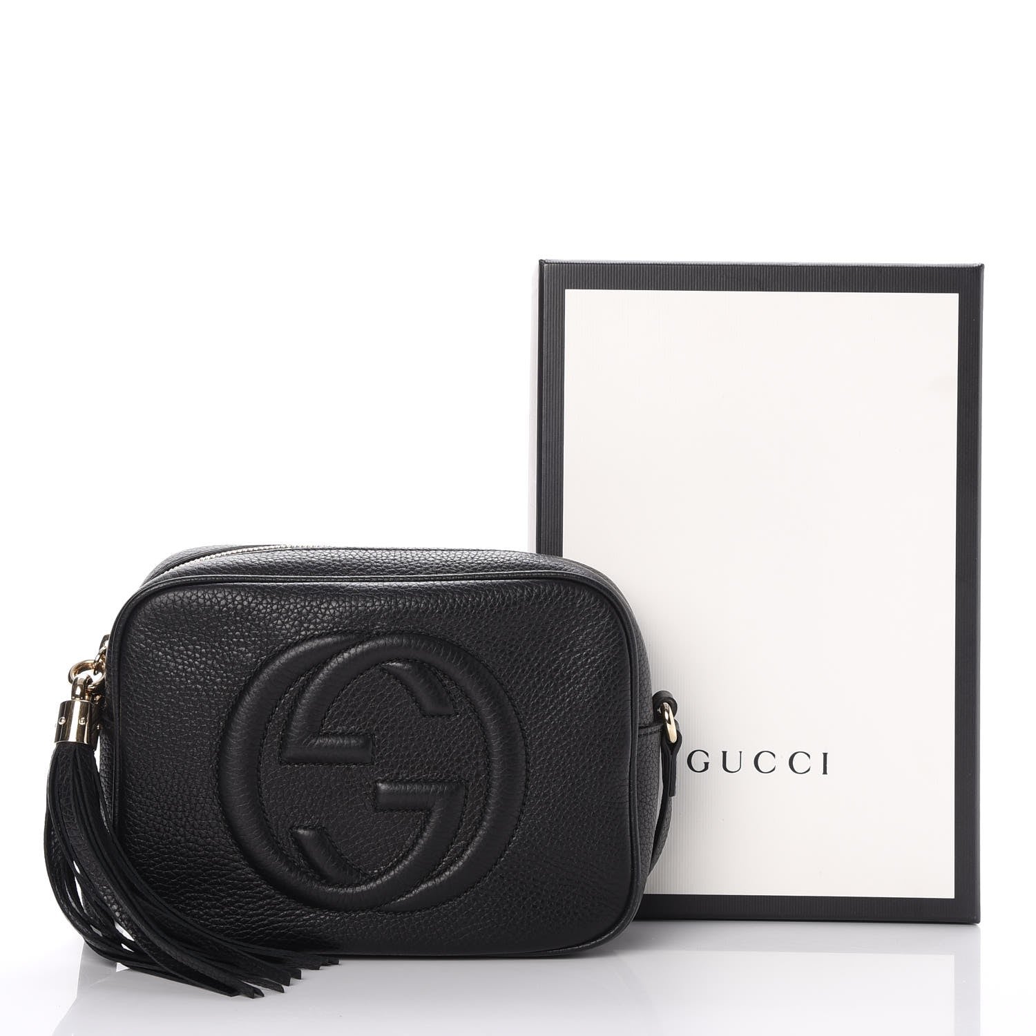 Gucci Pebbled Calfskin Small Soho Disco Bag Black 8 of 8