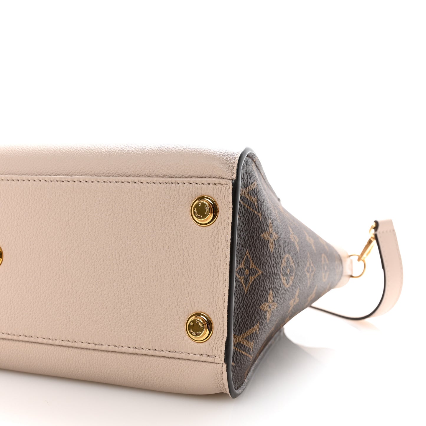 Calfskin Monogram On My Side MM Greige