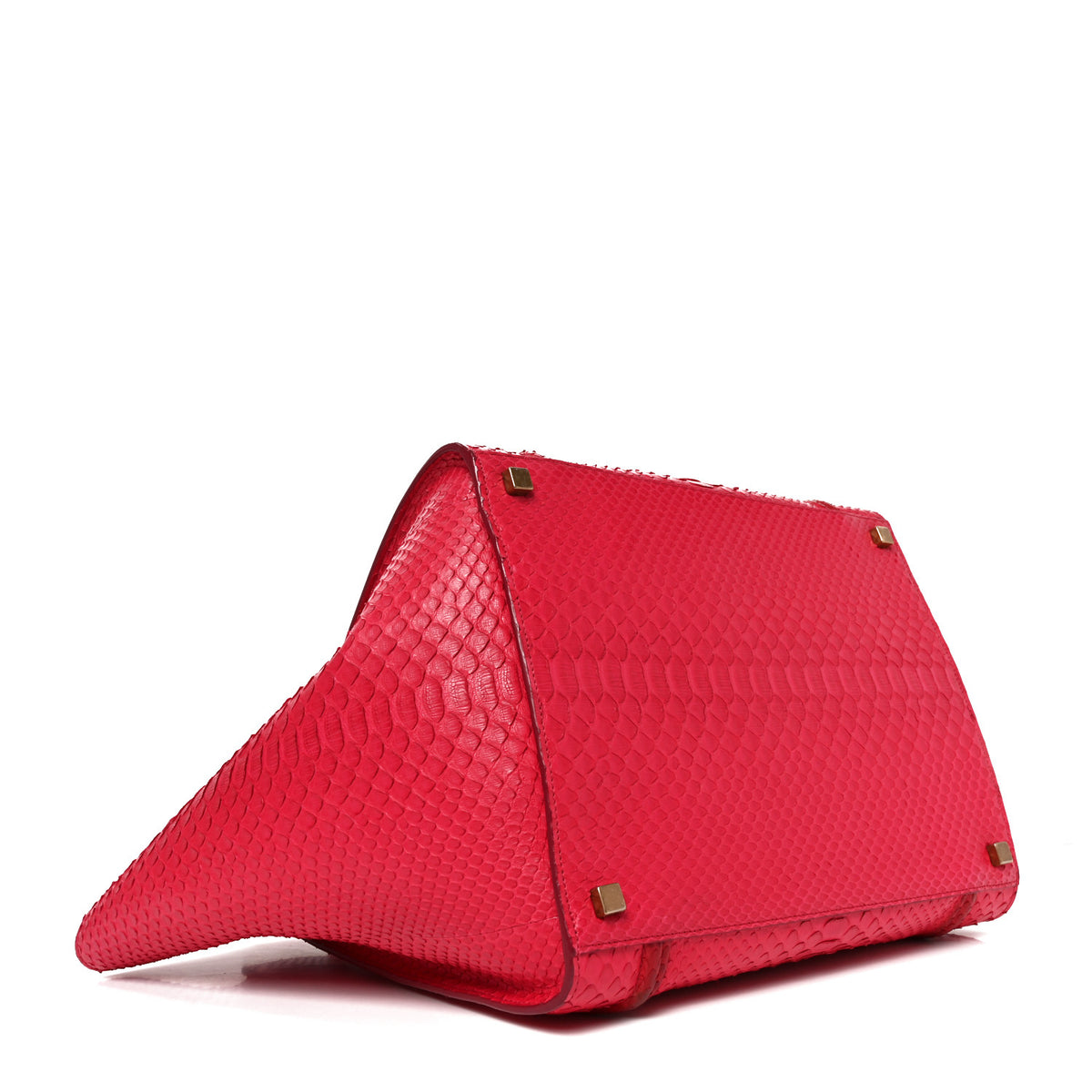 Snakeskin Medium Phantom Luggage Fuchsia