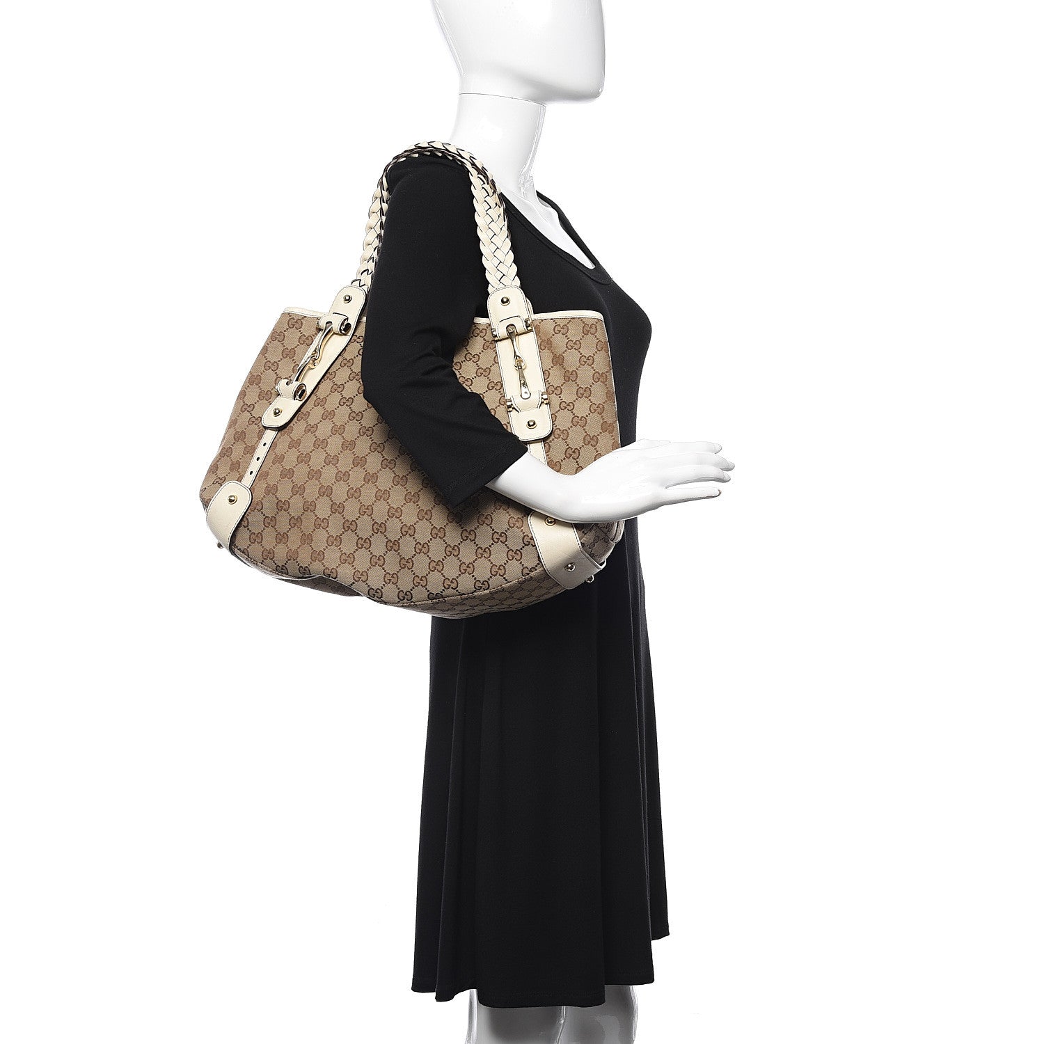Gucci Monogram Medium Pelham Shoulder Bag Off White 2 of 12