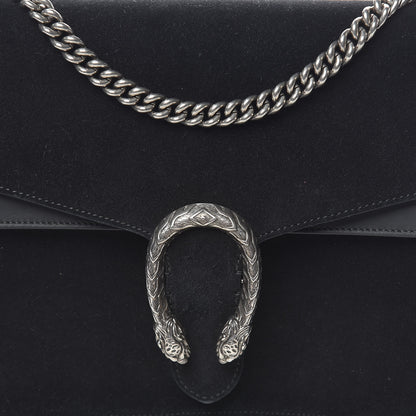 Gucci Suede Medium Dionysus Shoulder Bag Black 8 of 13