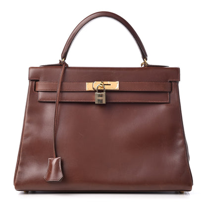 Hermes Box Kelly Retourne 32 Havane 1 of 11