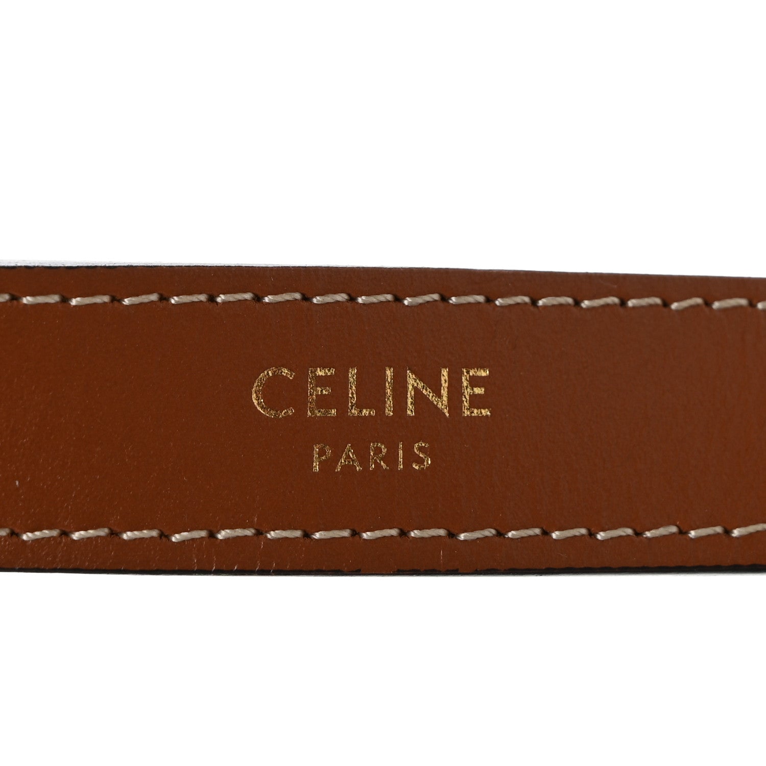 Celine Triomphe Canvas Calfskin Ava Shoulder Bag Tan 6 of 12