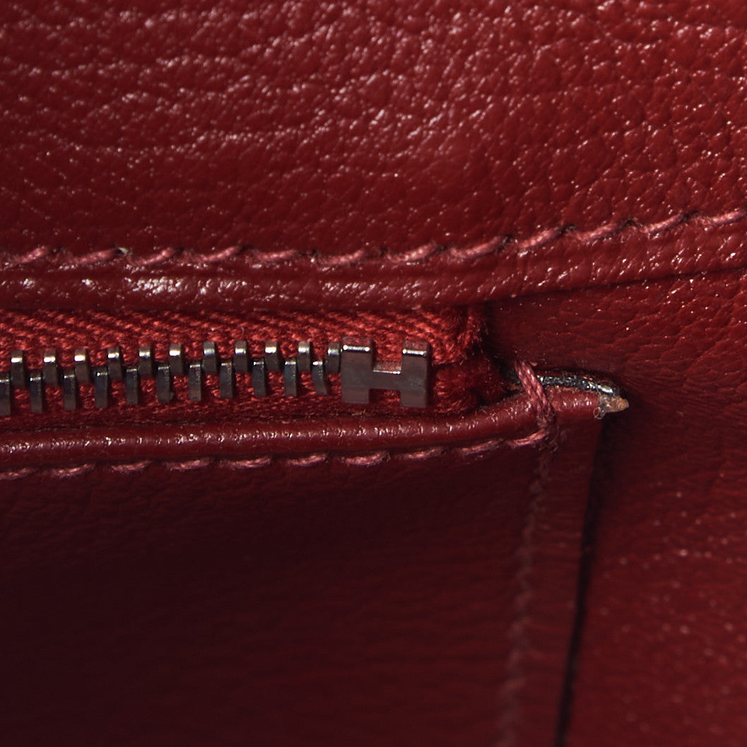 Taurillon Clemence Birkin 35 Rouge H