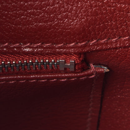 Hermes Taurillon Clemence Birkin 35 Rouge H 16 of 30