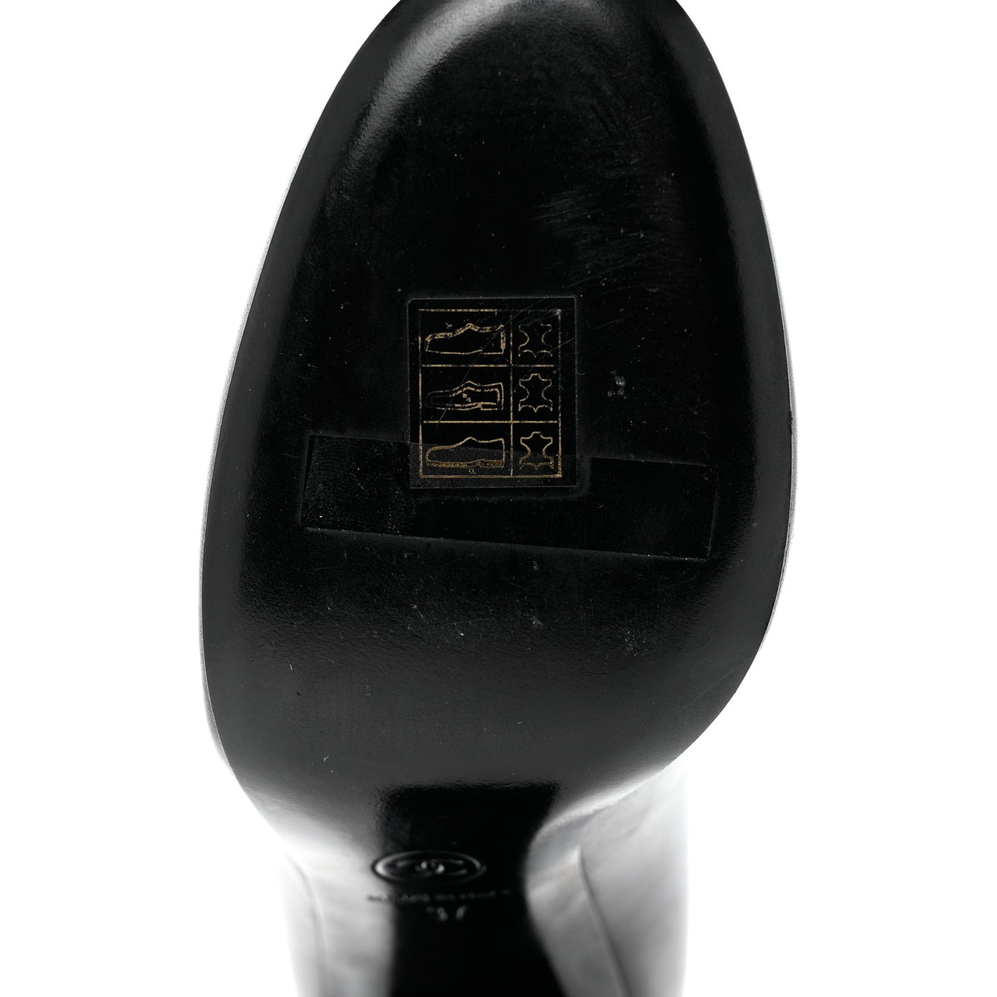 Lambskin Logo Pumps 37 Black