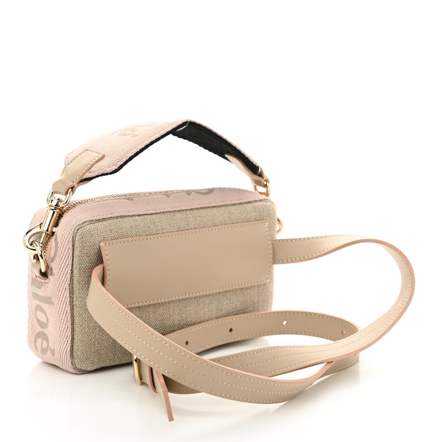Linen Woody Belt Bag Blush Beige