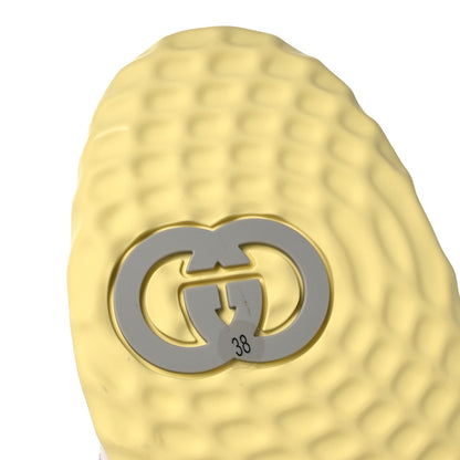 Gucci Dali Soft Calfskin Womens Mac80 Sneakers 38 Off White Grey Sky Yellow 7 of 10