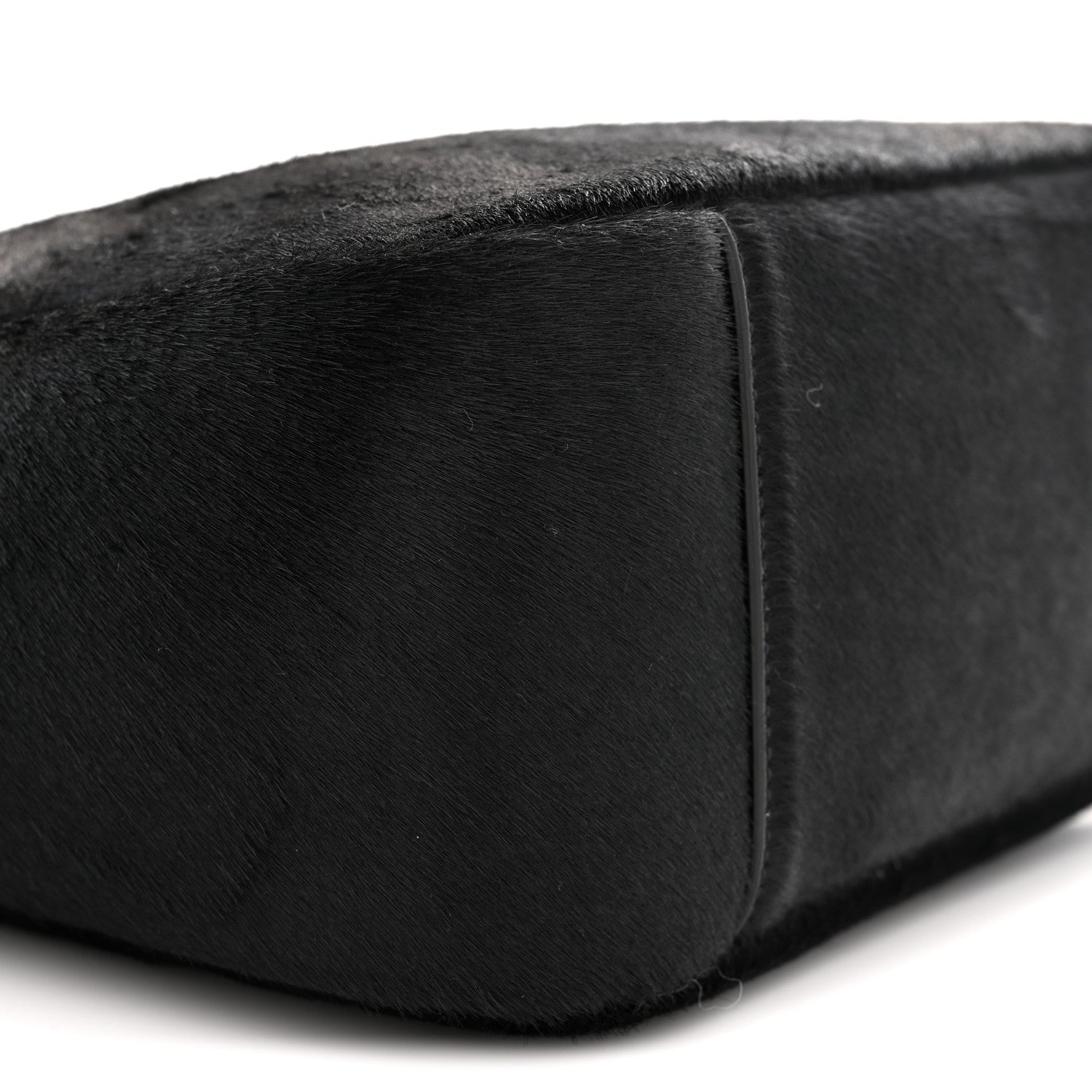 Saint Laurent Calf Hair Small Le 5 A 7 Soft Hobo Black 10 of 11
