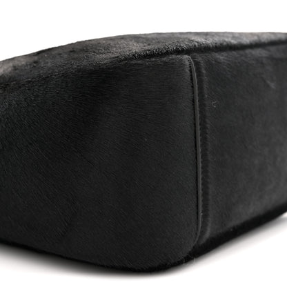 Saint Laurent Calf Hair Small Le 5 A 7 Soft Hobo Black 10 of 11