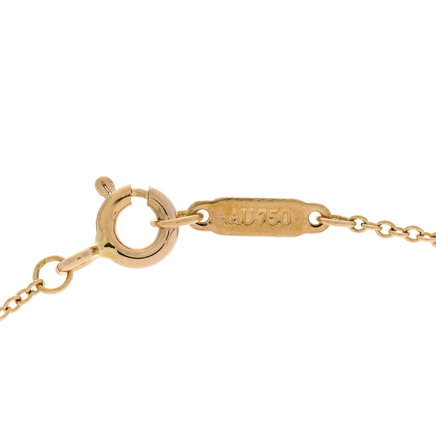 18K Yellow Gold Mini Bow Pendant Necklace
