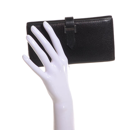 Hermes Chevre Mysore Bearn Wallet Black 2 of 11
