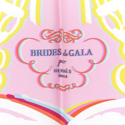Hermes Silk Brides De Gala Shadow Pocket Square Rose Pale Blanc 2 of 4