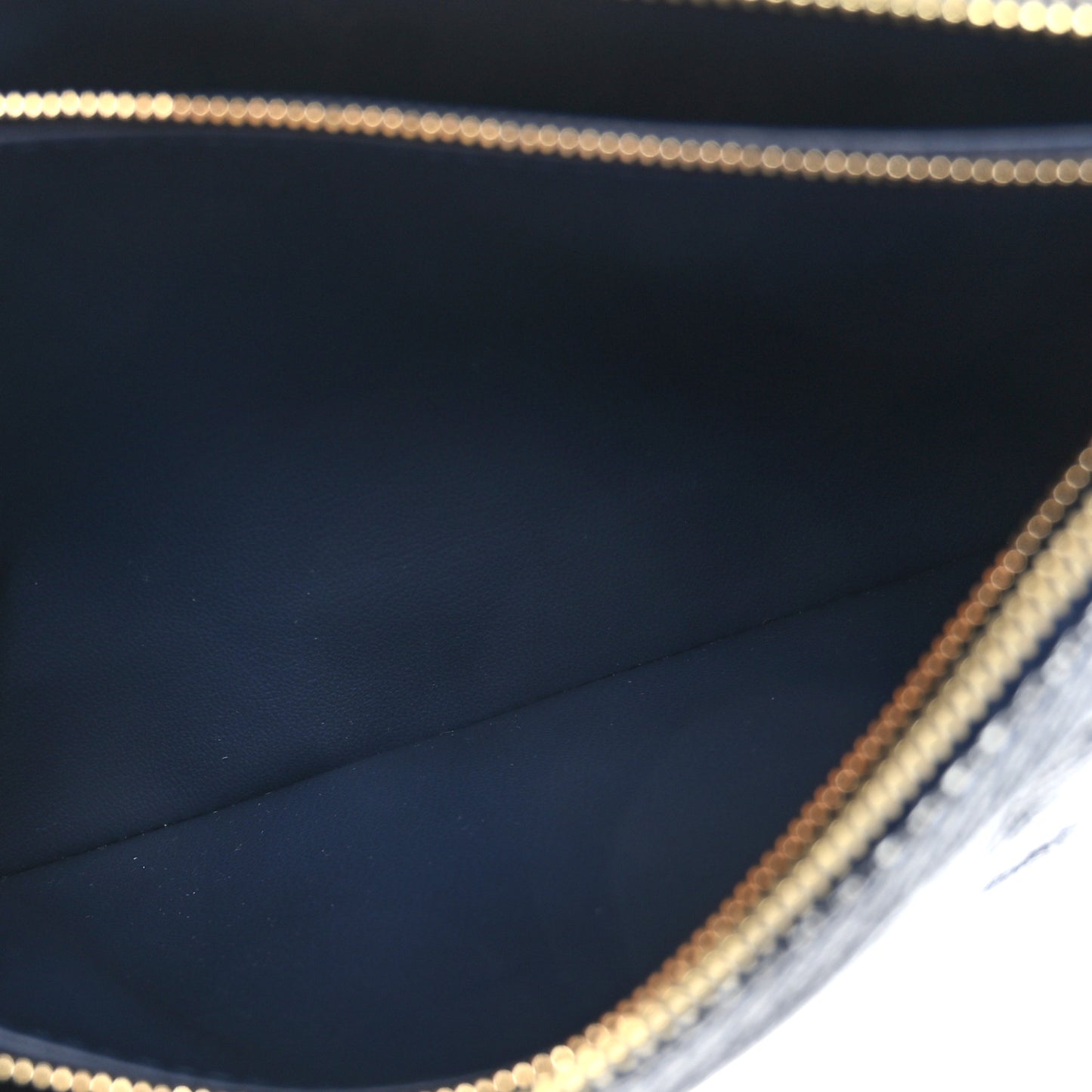 Lambskin Printed Monoglam Coussin PM Blue