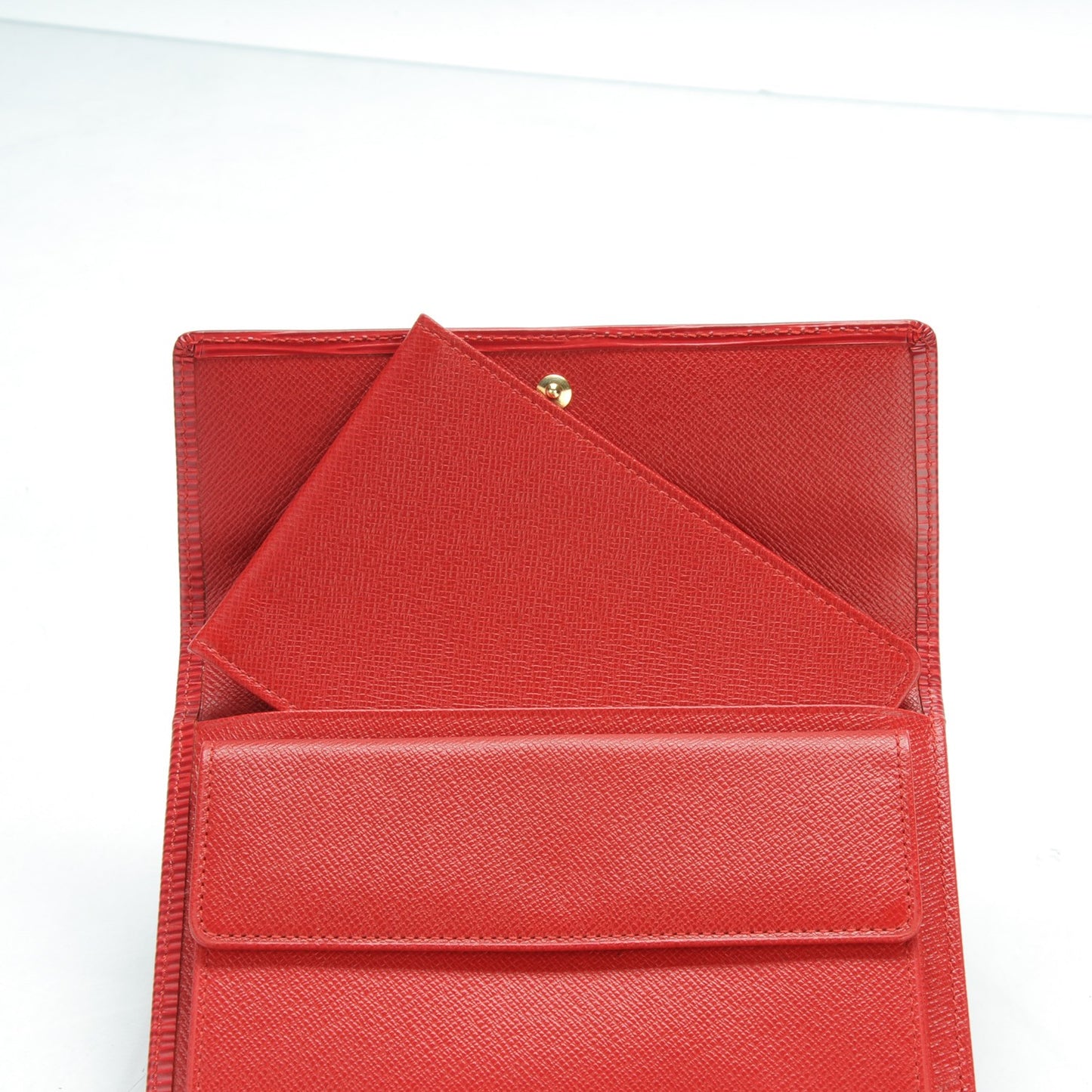 Epi Porte Tresor Etui Papiers Wallet Castillan Red