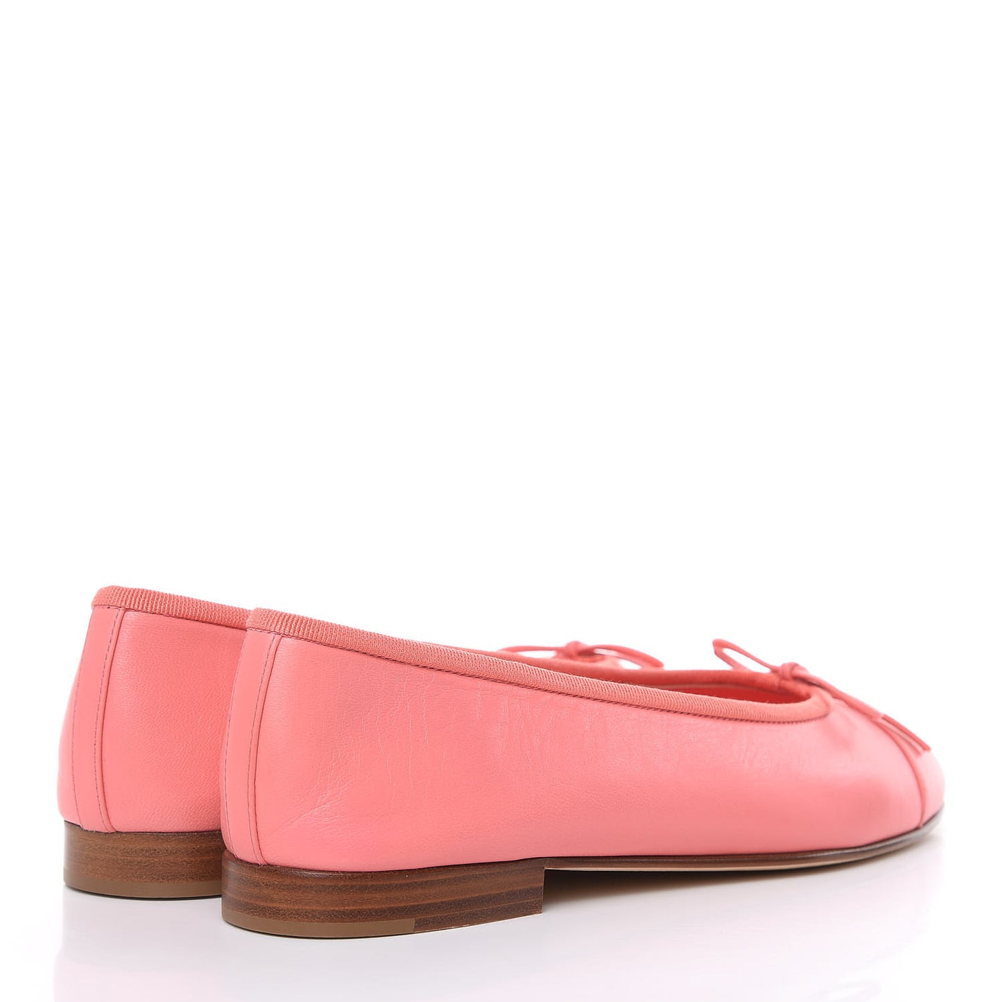 Goatskin Cap Toe CC Ballerina Flats 37.5 Pink