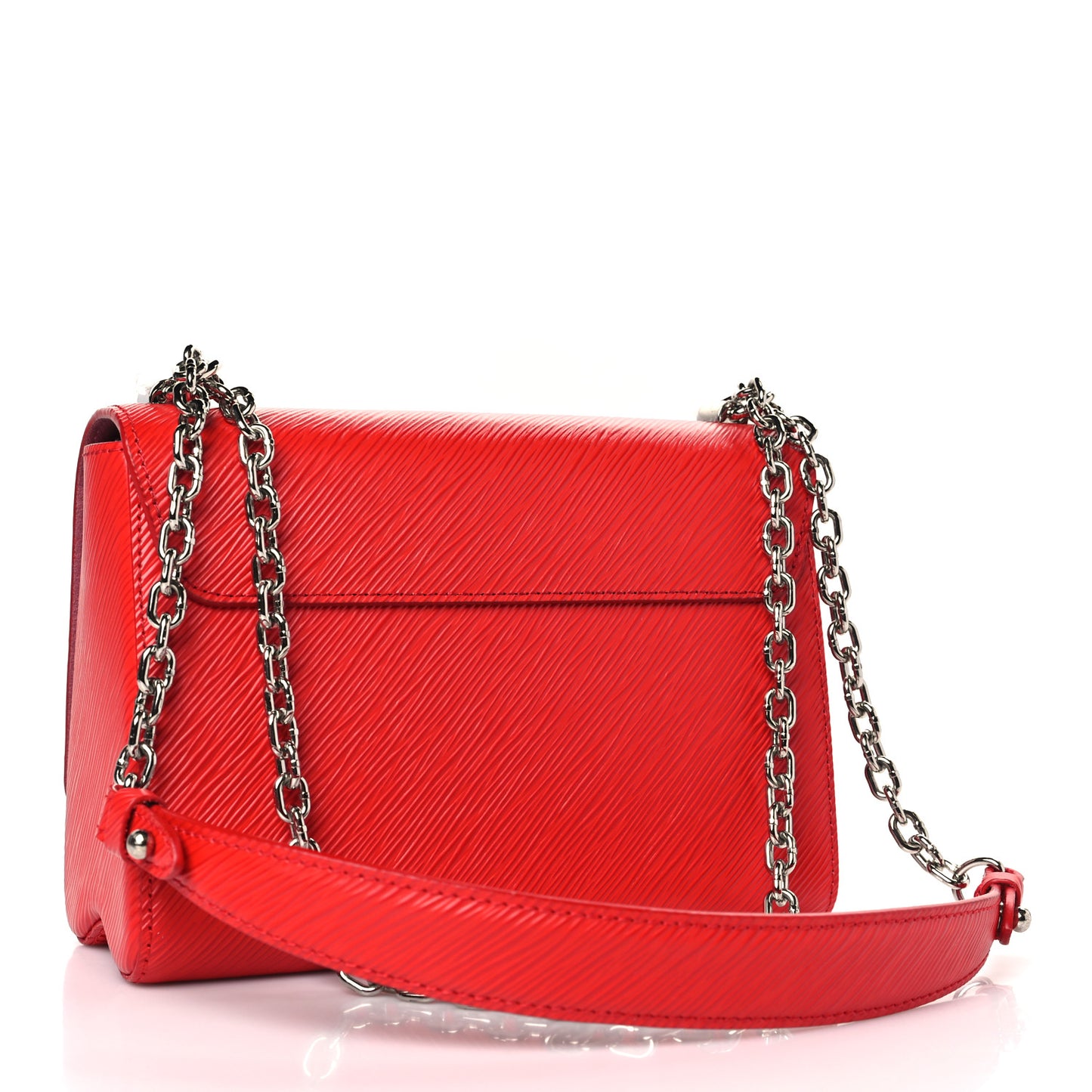 Epi Twist Shoulder Bag MM Coquelicot