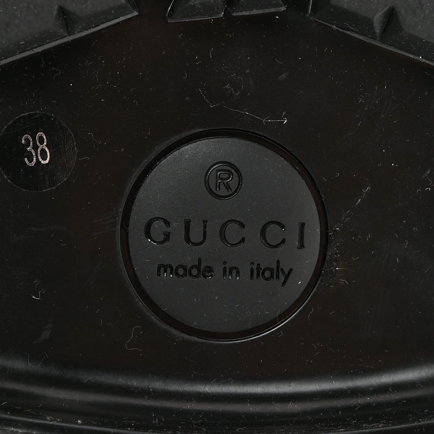 Gucci Magnum Calfskin Nappa Samoa Womens Horsebit Platform Chunky Lug Sole 40mm Loafers 38 Black 8 of 9