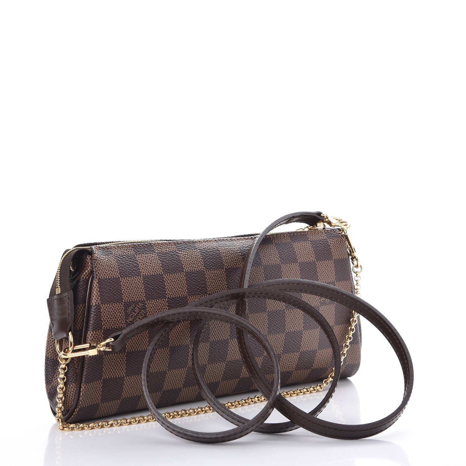 Louis Vuitton Damier Ebene Eva Clutch 3 of 7