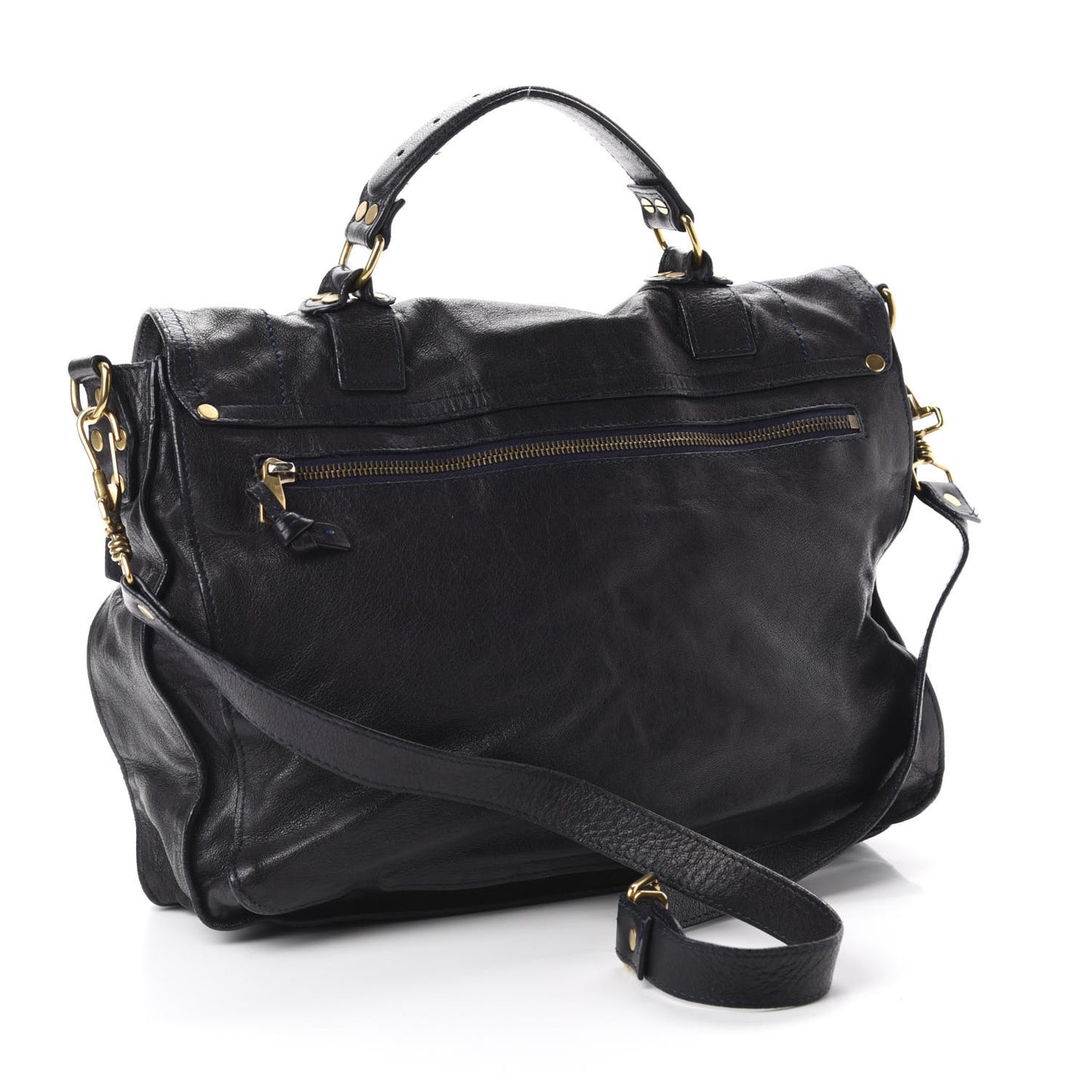 Lambskin Medium PS1 Satchel Black