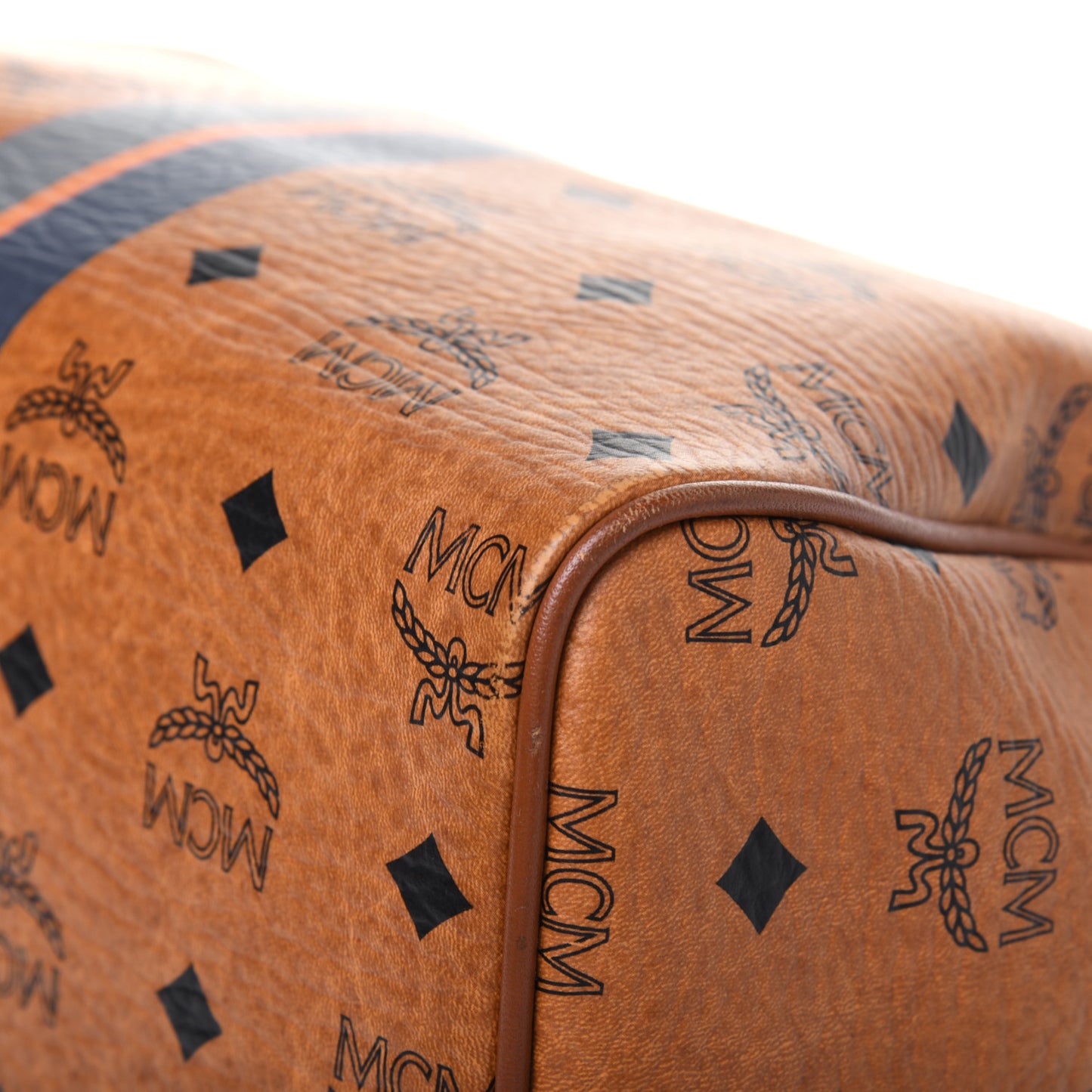 Visetos Dog Bone Boston Bag Cognac