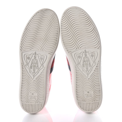 Gucci Metallic Ayers Web Mens Ace Sneakers 9 Blue Red 5 of 9