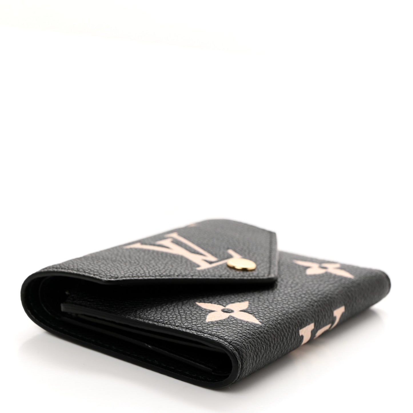 Empreinte Monogram Giant Victorine Wallet Black Beige