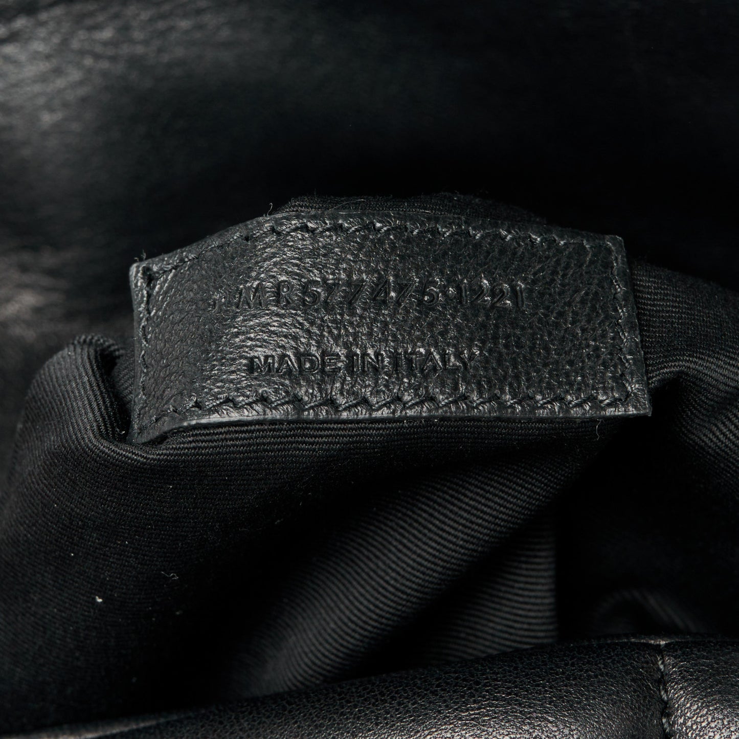 Lambskin Quilted Medium Loulou Puffer Monogram Chain Satchel Black