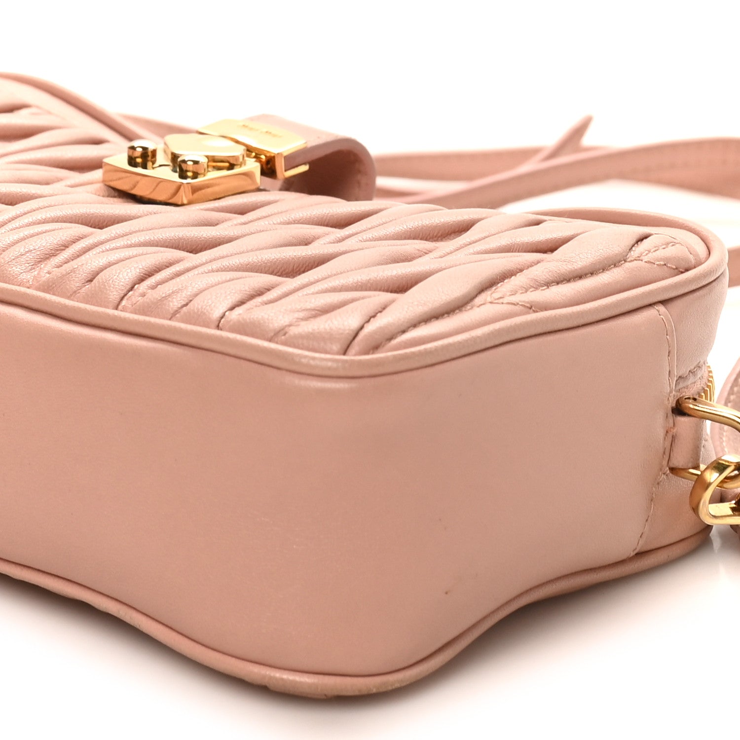 Miu Miu Nappa Matelasse Crossbody Bag Orchidea 9 of 9