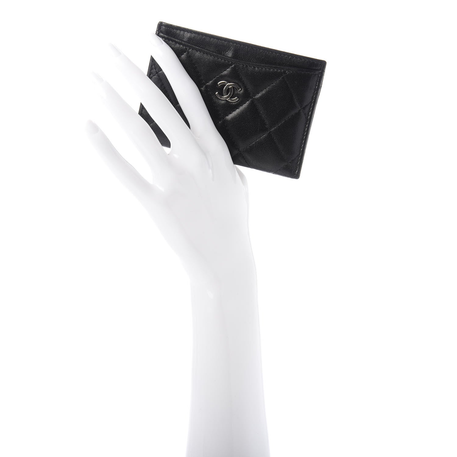 Chanel Lambskin Quilted Card Holder Black 2 of 10