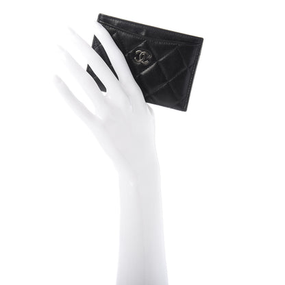 Chanel Lambskin Quilted Card Holder Black 2 of 10