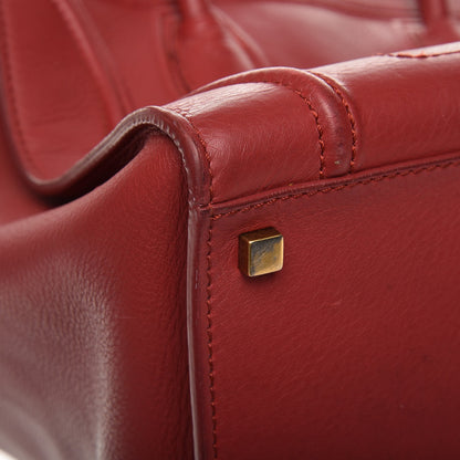 Celine Supple Calfskin Medium Phantom Luggage Red 14 of 19