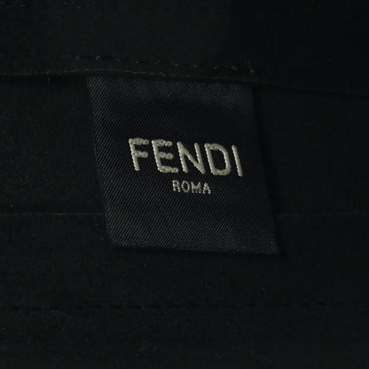 Fendi Shiny Glazed Fabric Vitello Cover FF 1974 Logo Clutch Tobacco Moro Giallo Ebano 7 of 11