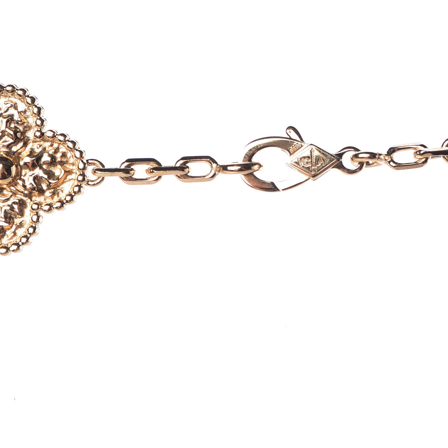 18K Yellow Gold 10 Motifs Vintage Alhambra Necklace