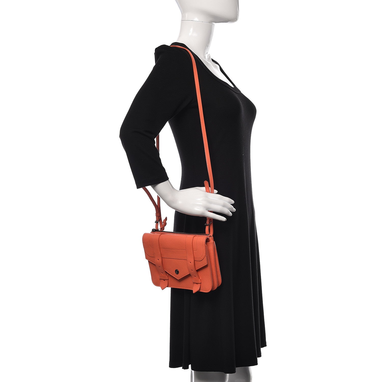 Proenza Schouler Lambskin PS1 Crossbody Wallet Grapefruit 2 of 9