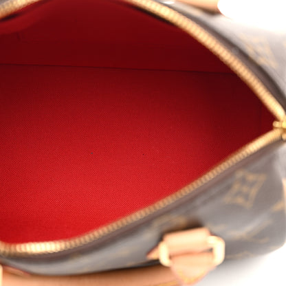 Louis Vuitton Monogram Speedy Bandouliere 20 Black 5 of 9