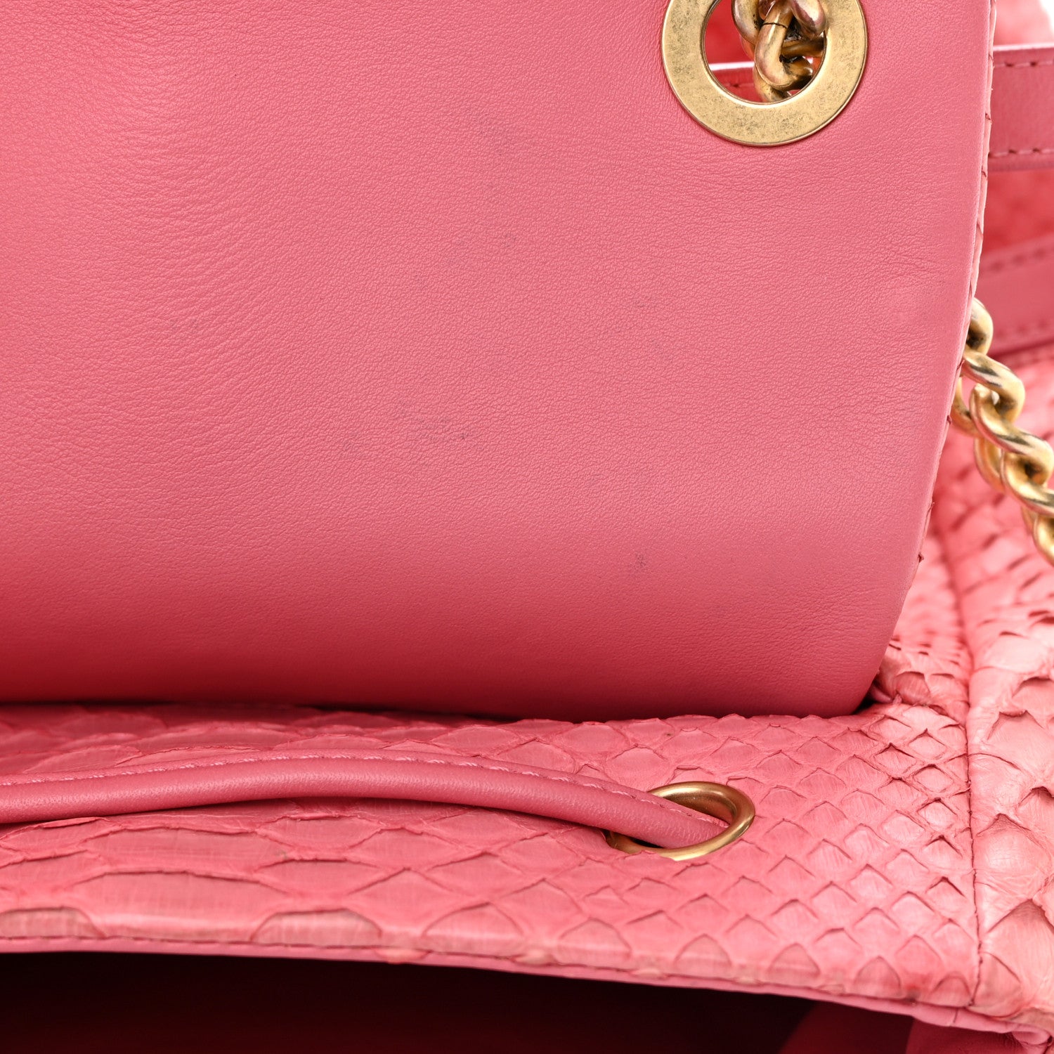 Chanel Snakeskin Backpack Light Pink 12 of 24