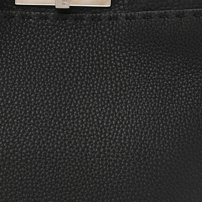 Fendi Cuoio Romano Selleria Bi-Color Medium Peekaboo Iconic Satchel Black Mou 9 of 13