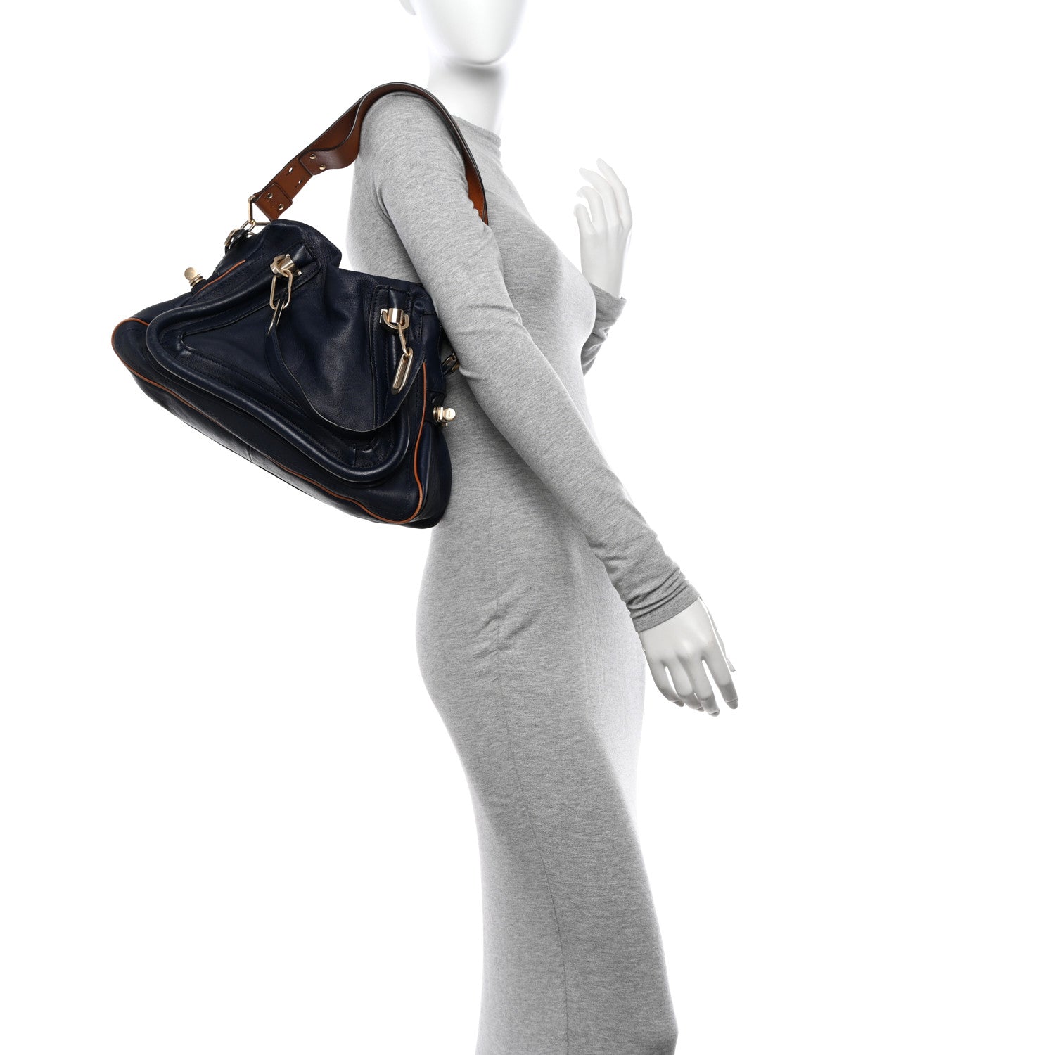 Chloe Calfskin Medium Military Paraty Blue 2 of 13