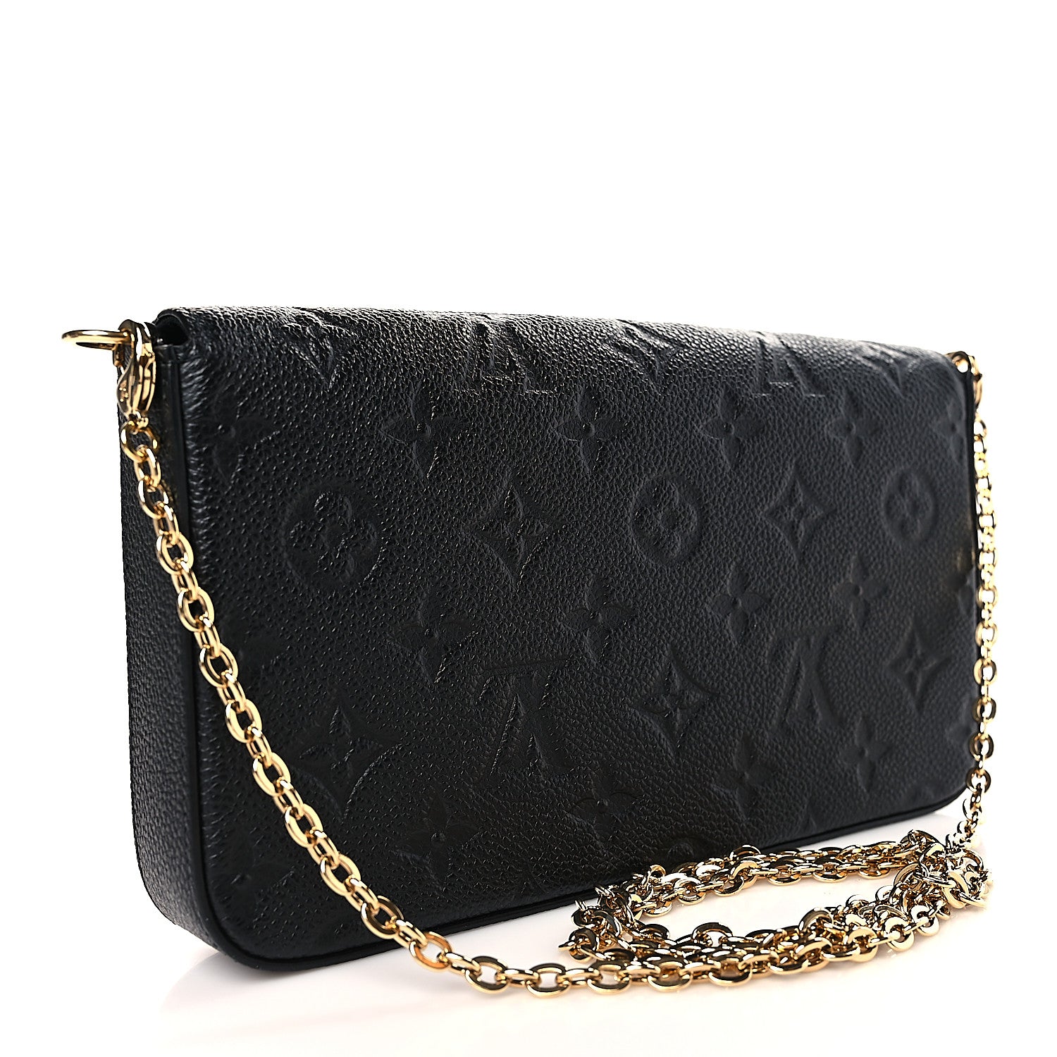 Louis Vuitton Empreinte Pochette Felicie Chain Wallet Black 4 of 9