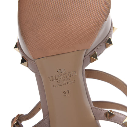 Valentino Garavani Patent Rockstud Ankle Strap 65mm Pumps 37 Poudre 8 of 19