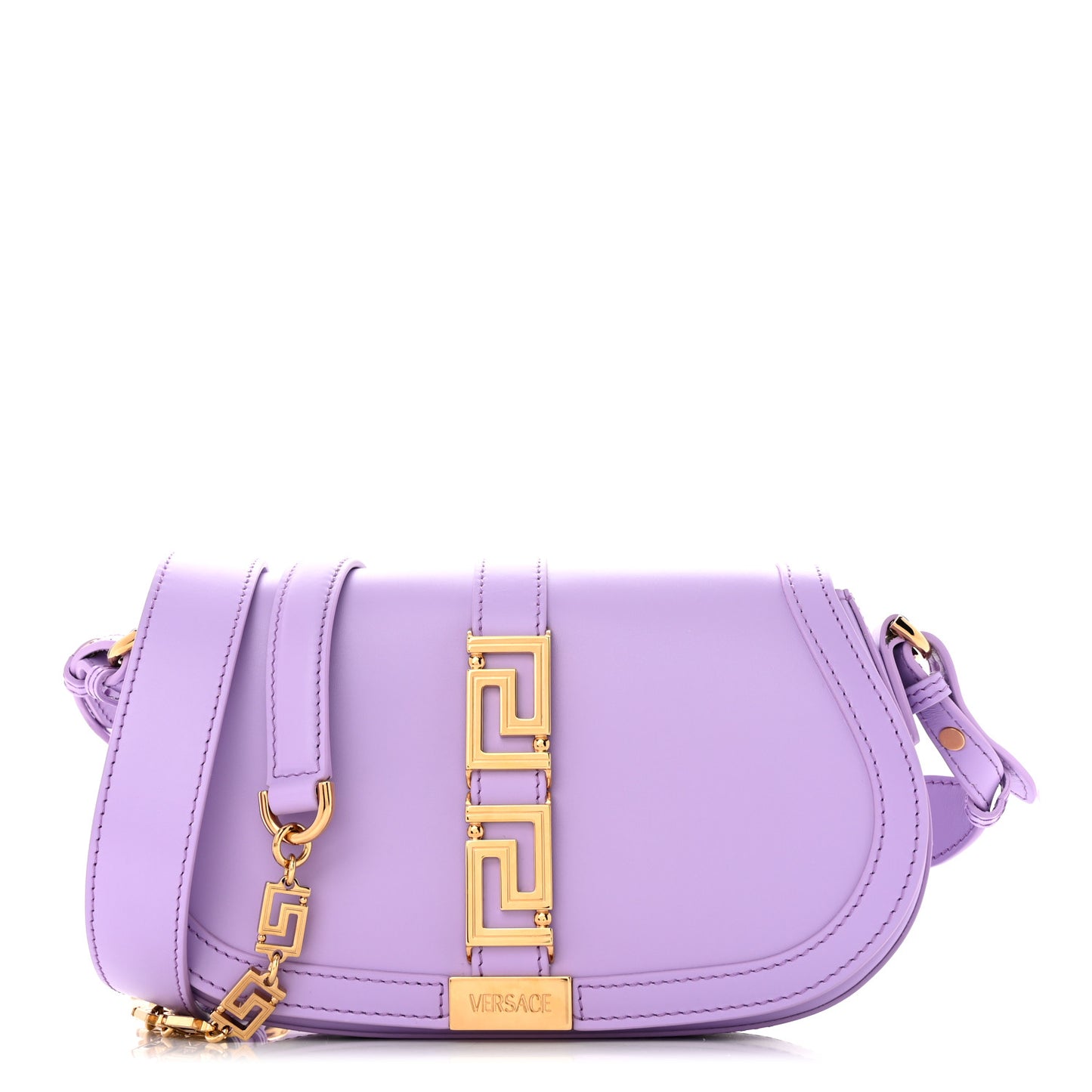 Calfskin Medium Greca Goddess Shoulder Bag Lilac